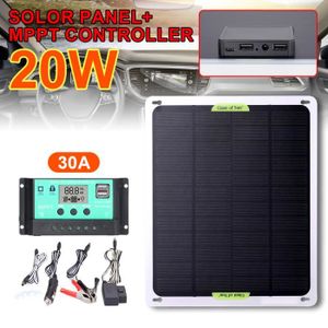 CHARGEUR DE BATTERIE 20W - Panneau solaire MPPT, 20W, 30W, 50W, 12V-24V