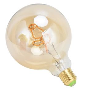 AMPOULE - LED Cikonielf Ampoule LED 4W E27 Globe LED Ampoule Dimmable Décorative Vintage Rose Forme Filament Ampoule 360LM 2200K Blanc Chaud 220V