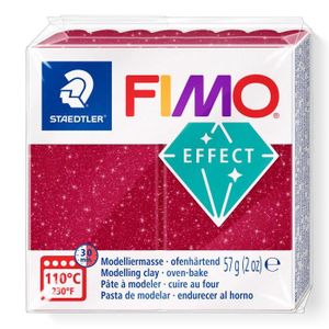 PATE POLYMÈRE FIMO effect « Galaxy » Rouge