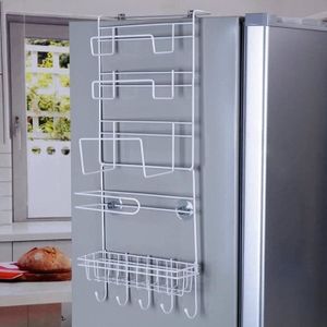 MEUBLE A EPICES Huiya- Rangement Cuisine tagre Suspendre Refrigeratueur ac Ventouses Panier Suspendre tagre Epices