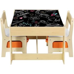TABLE ET CHAISE WOLTU 1 Table et 2 Chaises Enfant avec espace de r