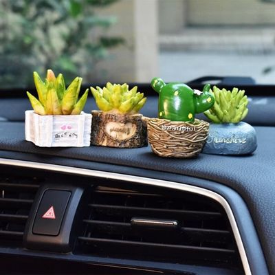 Cactus petit Pot tableau de bord voiture ornements pour