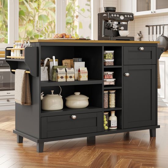 SoBuy SVW24-N Chariot De Service à Roulettes, Desserte De Cuisine Roulante Etagere De Cuisine Meuble De Rangement A 3 Niveaux Avec Poignee Pour Cuisine Salle A