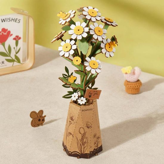 Puzzle DIY Lys Décoration Intérieur Fleurs - Lis De Rosée - Kit Construction Adulte - Déco Puzzle DIY Lys Décoration Intérieur Fleurs - Lis De Rosée - Kit Construction Adulte - Déco