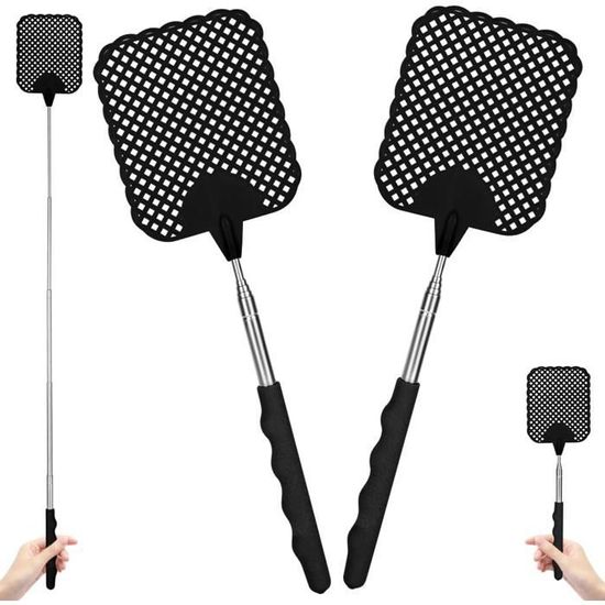 Tapettes à Mouches Extensible, 2 Pièces Tapettes À Mouche Main Tapette
