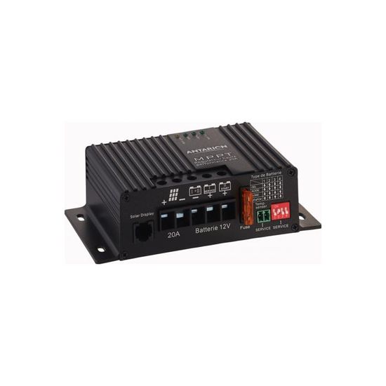 Régulateur De Charge Solaire MPPT Antarion 20A 320W - Meilleur Rendement Pour Camping-Car & Van