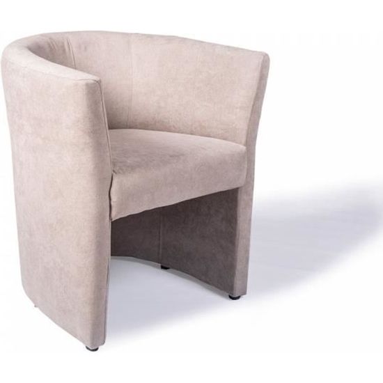 Fauteuil Omer de type cabriolet taupe