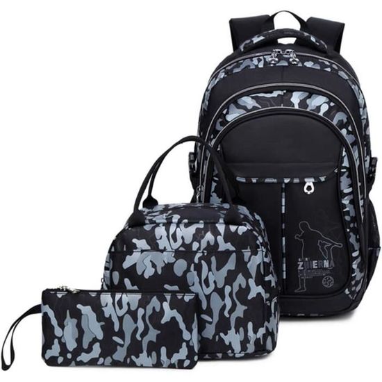 Sac à Dos KPop Demon Hunters 3-en-1 - Cartable Scolaire Avec Sac Bandoulière Et Trousse, Léger Et Imperméable (29x17x39 Cm)