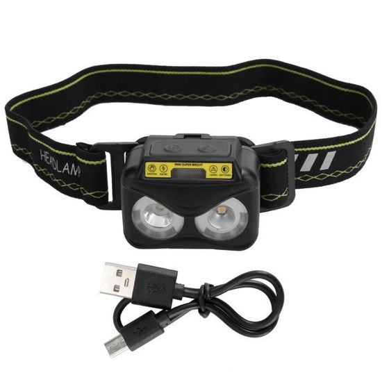 PEAKRO Lampe Frontale LED Rechargeable, Ultra Puissante 50000 Lumens 3