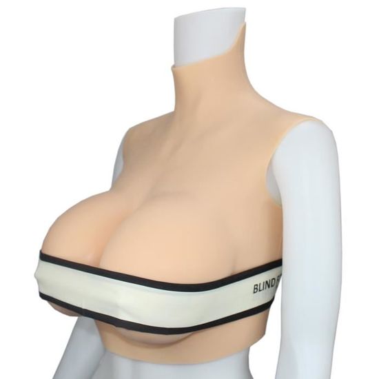 Faux Seins En Silicone Réalistes Sans Bretelles - Prothèse Mammaire Transgenre Crossdresser - Boat Neckline Remplissage Gel