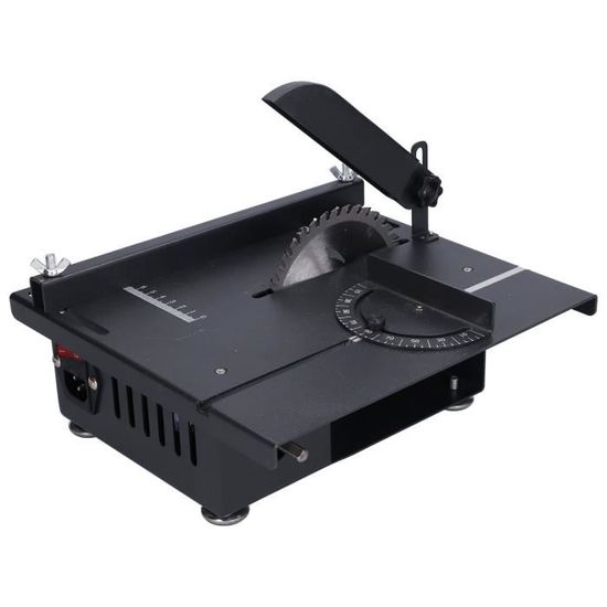 Mini Scie à Table Sunydog 96W - 7 Vitesses Réglables - Profondeur Coupe 14mm - Parfaite Pour Modélisme Et Bricolage
