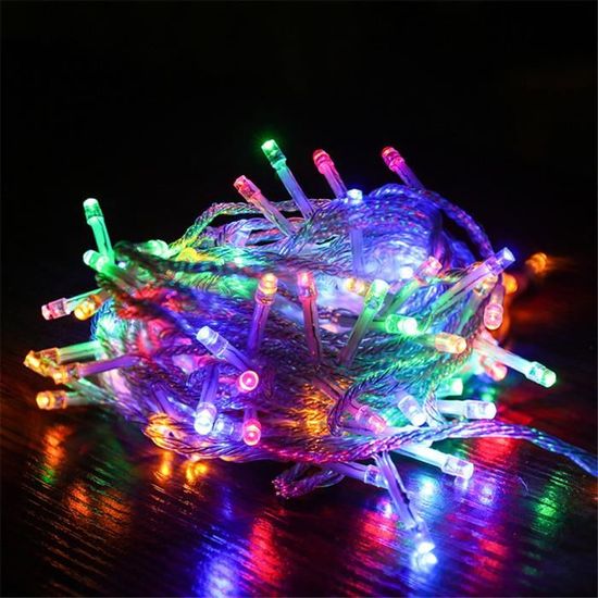 Guirlande Lumineuse Exterieur 30 M / 300 LED AC220V 8 Modes Décoration Fête Noël, Anniversaire, Sapin, Christmas, Mariage（RGB）