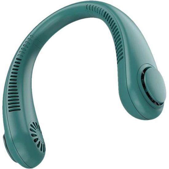 Ventilateur De Cou Portable Wisada - Sans Pales, 3 Vitesses, Batterie 2400mAh - Mains Libres, Réglable 360°, Silencieux - Pour Bureau, Voyage, Sport - 4