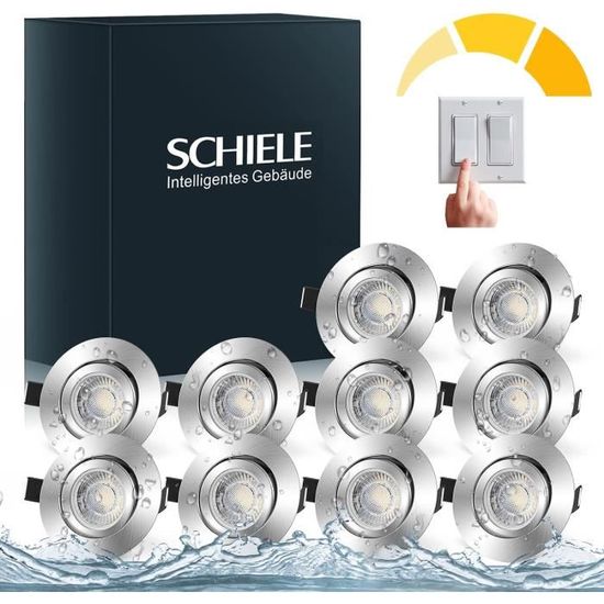 Mini Spot LED Encastrable VBLED - IP67 Étanche, 12V 0.3W, 3000K Blanc Chaud - Acier Inox