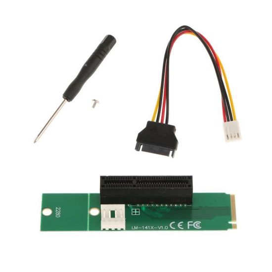 Câble Adaptateur NGFF M.2 A/E Vers PCI-E - Connexion Haute Vitesse, Installation Facile - 6