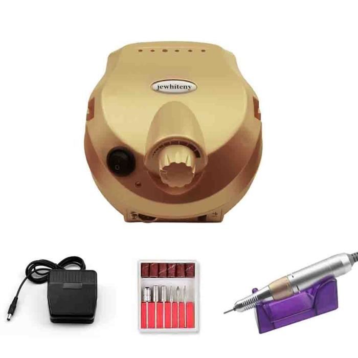 Nail Rig Nail Rig Électrique Or 35000 RPM Et Kit Manucure Pédicure - Cdiscount ...