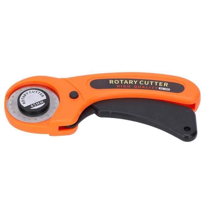 Circulaire Rotary Cutter couteau de sécurité lame de tissu à coudre en cuir outil de coupe 45 mm