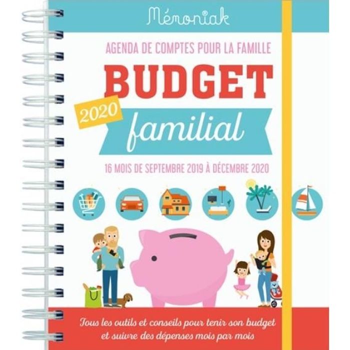 Budget familial. Agenda de comptes pour la famille de septembre 2019 à  décembre 2020, Edition 2020 - Cdiscount Beaux-Arts et Loisirs créatifs