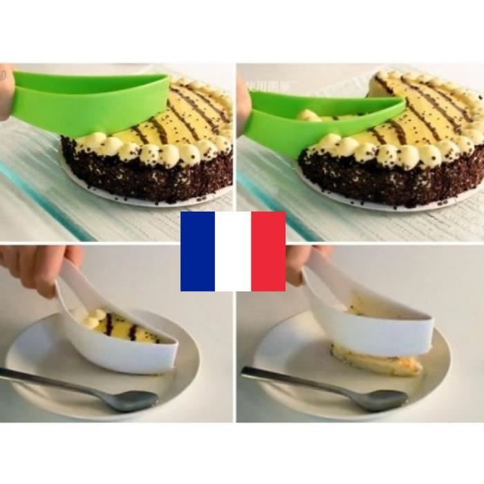 Couteau Spatule Découpe Part Diviseur Découper Servir les Gâteaux Pâtisserie Vert