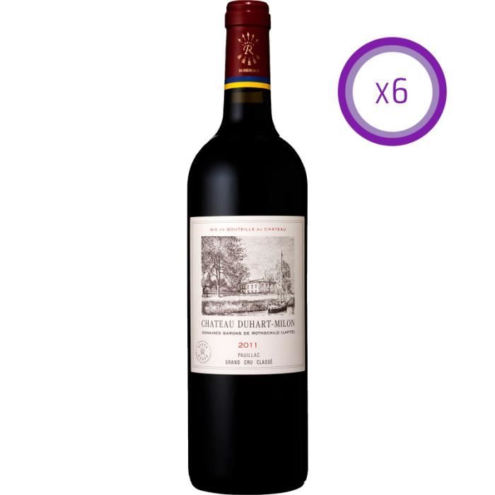 Château Duhart-Milon - Rouge - 2011 - Carton de 6 Bouteilles 75cl