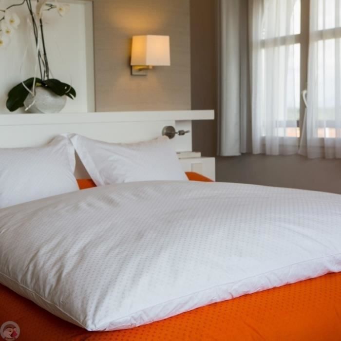 Housse d édredon jacquard 90x150 cm blanc