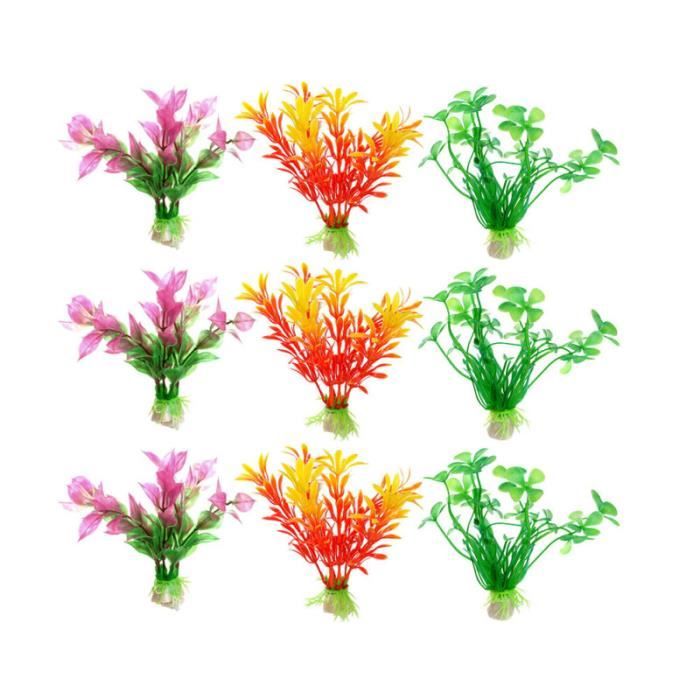 10 pièces de plantes artificielles Vivid Safe Accessoires pour Pet Shop Aquarium Nest