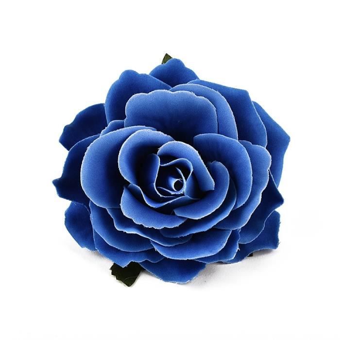 Décoration florale,Roses blanches artificielles en soie,9cm,30 pièces,fausses têtes de fleurs,pour décoration de - Type blue