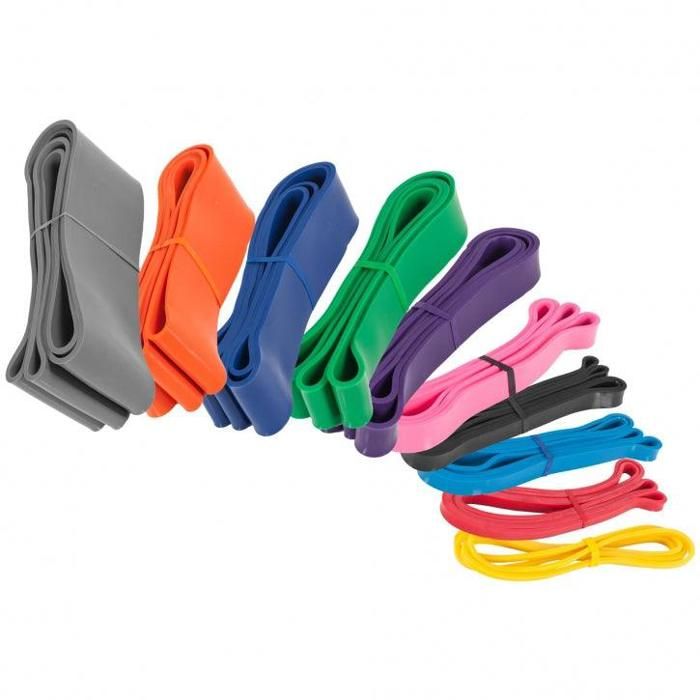 Lot de 10 bandes de résistance élastique pour renforcer vos muscles - 10 forces de résistance différentes