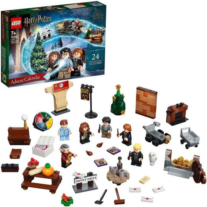 LEGO® 76390 Harry Potter Le Calendrier de l'Avent 2021, Jouet et Cadeau Enfant dès 7 ans, avec 6 Minifigures Harry Potter