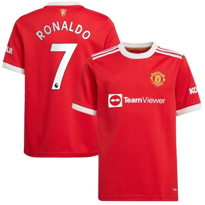 Maillot de Foot Maillot MANCHESTER UNITEDx Ronaldo Domicile Homme 2021-2022 - Rouge