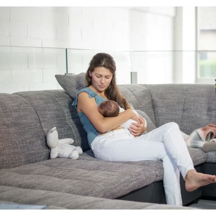 NUBY Compresses d'allaitement pour la journée - 28 pièces blancs et 2 pièces noirs