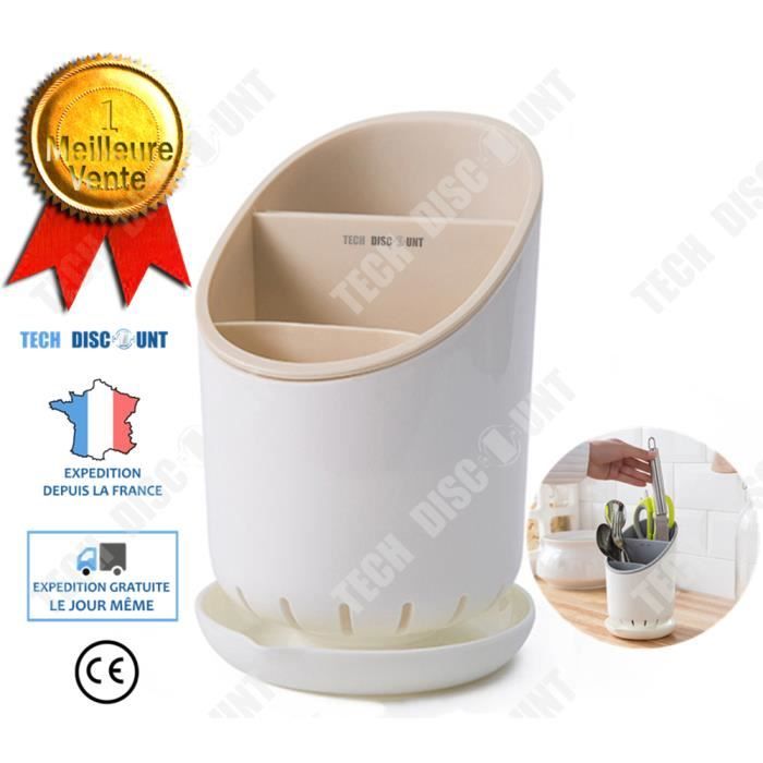 TD® organisateur couverts boite de rangement cuisine original design range pot panier porte ustensiles respirant vaisselle accessoir