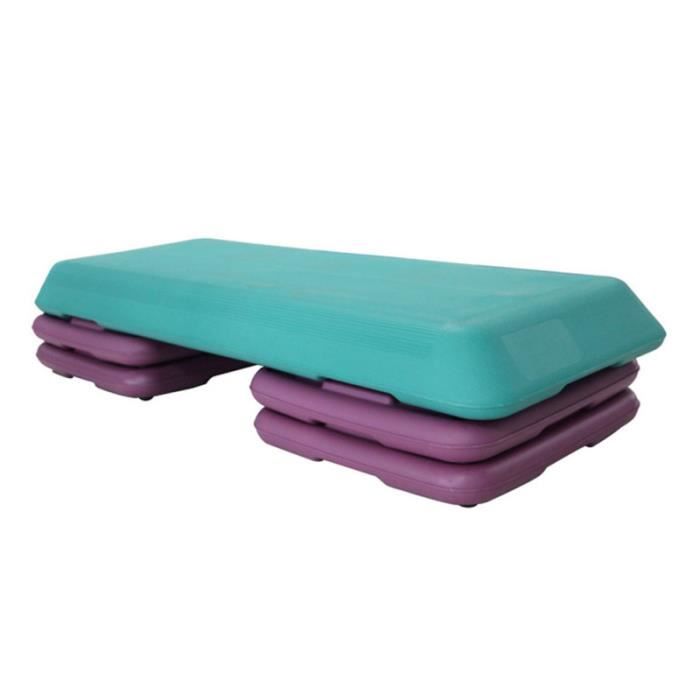 110 * 41 20cm Fitness Aerobic Step Réglable Exercice Stepper Risers (Bleu + LEG TRAINER - APPAREIL CUISSES ADDUCTEURS PECTORAUX