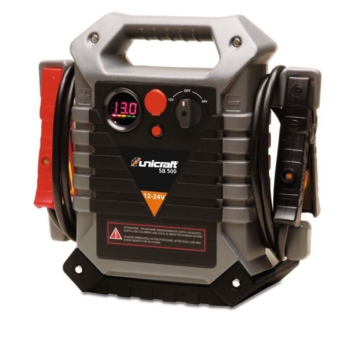 Starter booster de batterie professionnel 12 / 24 V Unicraft SB500