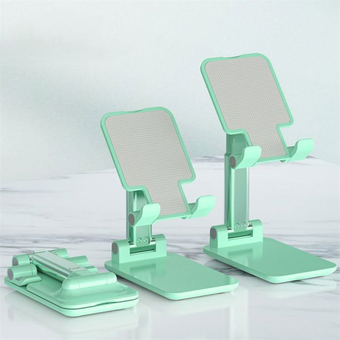 Support de téléphone portable réglable support de bureau universel pour téléphone portable tablette de bureau vert