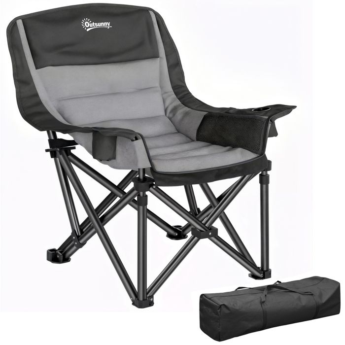 Chaise Plage Avec Sac Chaise Pliante Camping Outsunny – Rembourrée, Porte- gobelet & Poche – Pliable, Transport Facile – Charge 120 Kg Chaise Plage Avec Sac Chaise Pliante Camping Outsunny – Rembourrée, Porte- gobelet & Poche – Pliable, Transport Facile – Charge 120 Kg