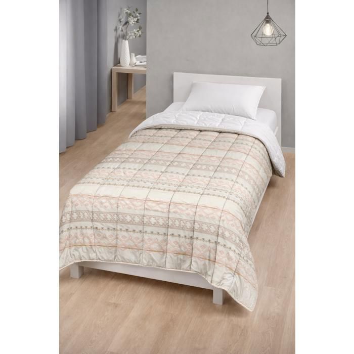 Couette légère Nat géo / Non tissé blanc - 1 personne 140 x 200 - MORTREUX