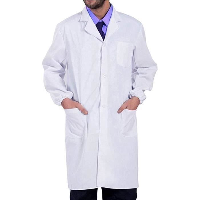 Vêtements de laboratoire manches longues blanc XXL blanc