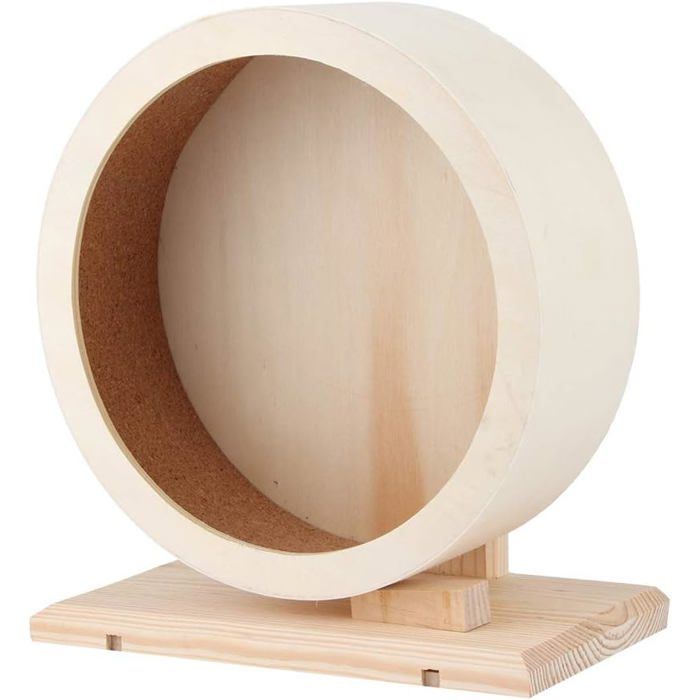 Meilleurs prix pour Roue pour hamster roue dexercice silencieuse pour hamster jouet pour hamster support en bois (M) (110 x 295 x 12 mm)