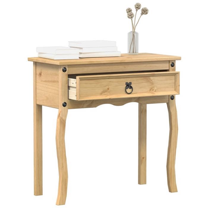 SALE 2026 Table à café Brun - Table console Corona 73x35x73cm - bois de pin massif PRO485976924