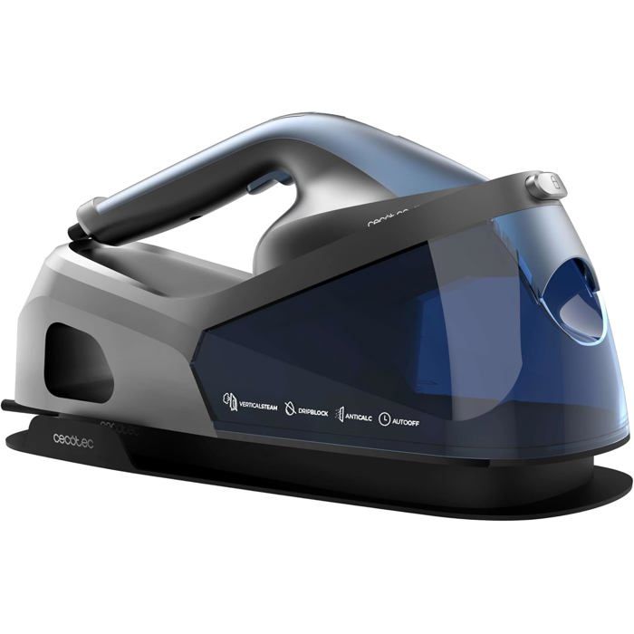 Centre de repassage vertical - TRAHOO - 2400W - Semelle céramique - Réservoir 12L - Débit vapeur 180 g/min - Trahoo