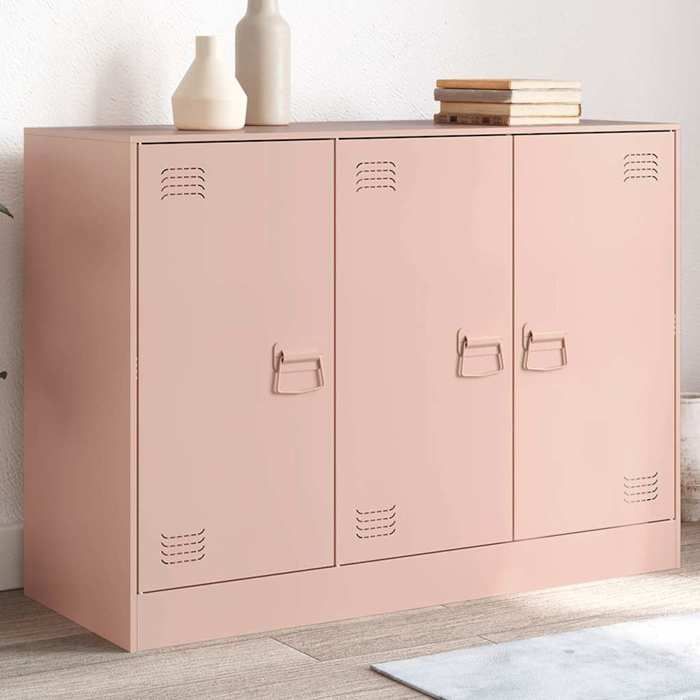 Buffet/Placard/Commode - 1 PC - pour Salon/Cuisine - rose 99x39x73 cm - acier A8144