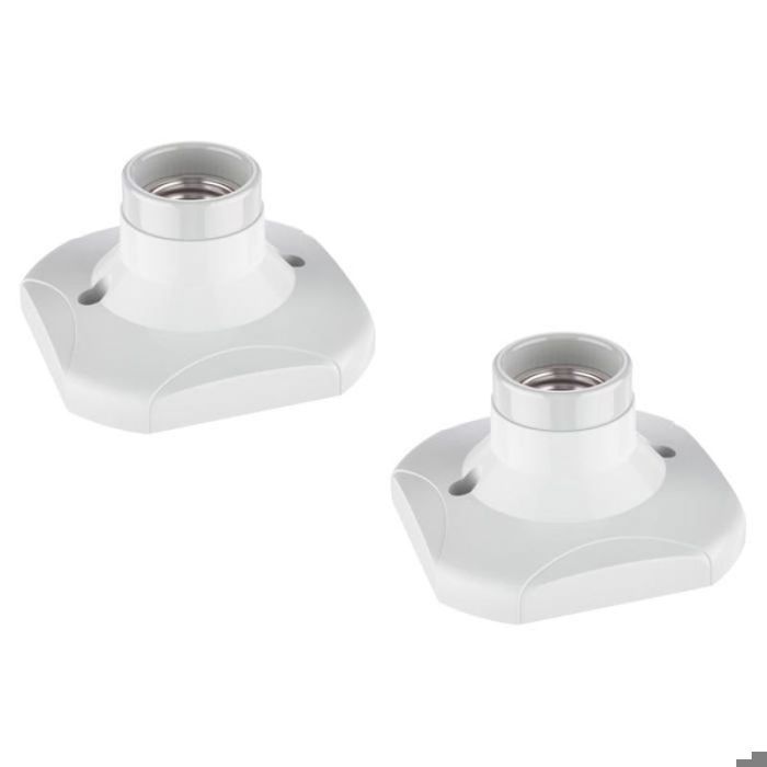 DSupport de lampe suspendue en céramique blanc E27 2 pièces — support de lampe en céramique 60 W 91 × 53 × 91 mm b PIED DE LAMPE