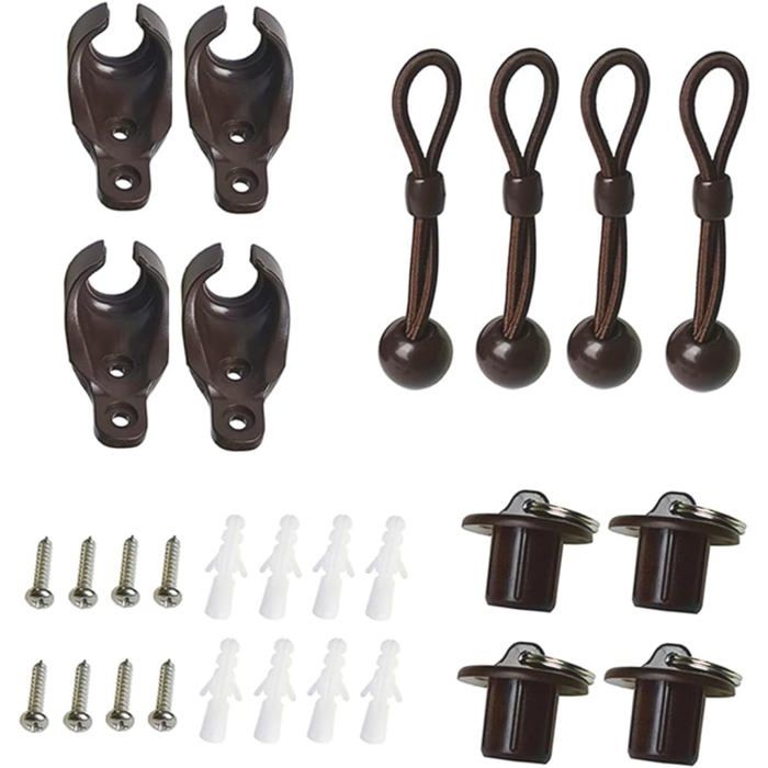 Kit de fixation anti-vent pour store enrouleur 1 5 x 1 m cordons élastiques et accessoires Kit de fixation anti-vent pour store enrouleur 1 5 x 1 m cordons élastiques et accessoires