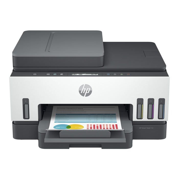 Imprimante tout-en-un - HP - Smart Tank 750 - Wi‑Fi - Recto verso auto - 15 ppm N&B / 9 ppm couleur
