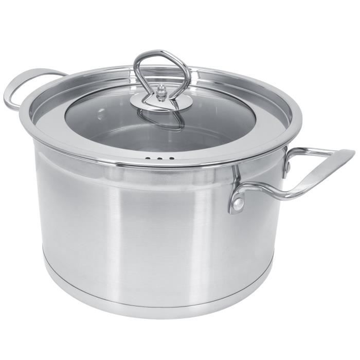 Bouilloire à Soupe Buffalo 10 L Inox – Chauffage Rapide Jusqu'à 98°C – Idéale Restauration Et Traiteur