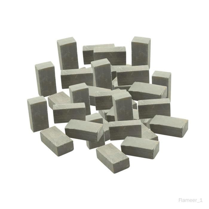 Woohome Lot De 350 Mini Briques Murales Grises - Accessoires Miniatures Pour Jardin Féérique