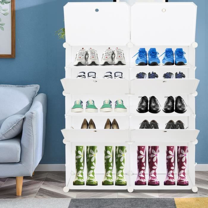 ARTECSIS Etagère à Chaussures en Plastique 3 Niveaux, Noir - 49,5x34 ARTECSIS Etagère à Chaussures en Plastique 3 Niveaux, Noir - 49,5x34