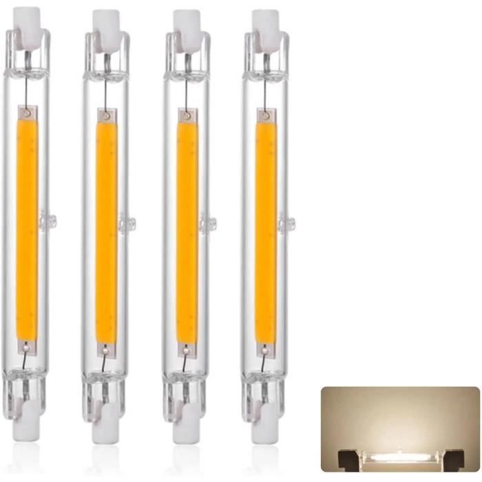 Ampoule LED R7S 118mm 30W Dimmable, Blanc Naturel 4000K 3000LM, Linéaire Remplacer Lampe