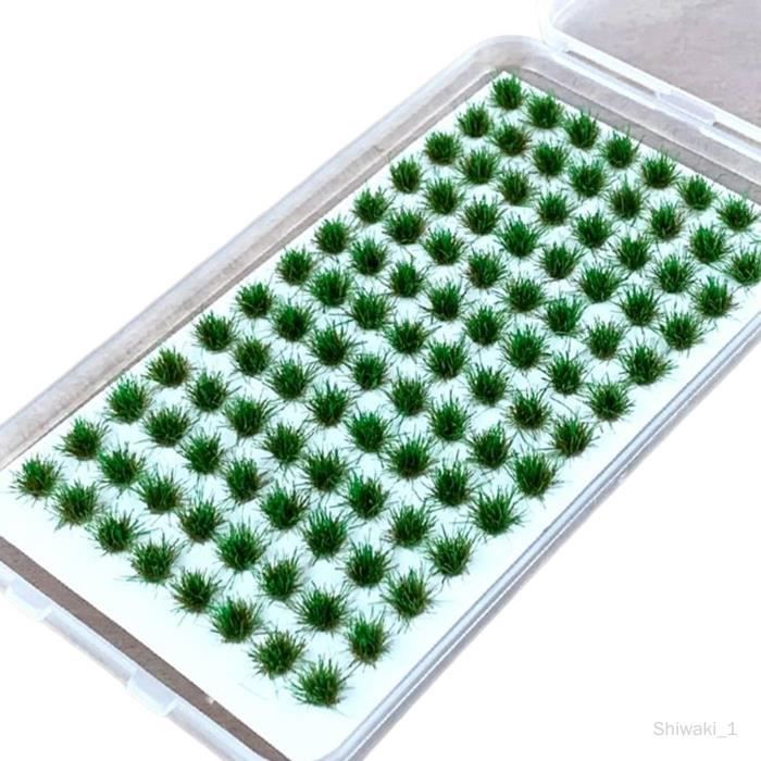 Set De 104 Touffes D’herbe Miniature 4mm – Résine Pour Décors Ferroviaires, Dioramas Et Modèles